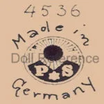 Peter Scherf Dolls 1879+, Paul Schmidt Dolls 1922+ German 9 Paul Schmidt doll mark 4536 Made in Germany P * S