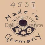 Peter Scherf Dolls 1879+, Paul Schmidt Dolls 1922+ German 10 Paul Schmidt doll mark 4537 Made in Germany P * S