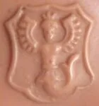 M-Z Celluloid 1869+ Dolls Makers. Doll Marks Identified 13 Schoberl & Becker Celba Celluloid Warenfabrik doll mark winged mermaid on shield symbol