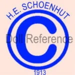 H.E. Schoenhut doll copyright label