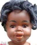 Schutzmeister & Quendt S & Q Antique Bisque Dolls German 5 Schützmeister & Quendt black baby doll mold 252 Germany, 16 1/2"