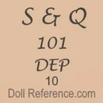 Schutzmeister & Quendt S & Q Antique Bisque Dolls German 6 Schützmeister & Quendt doll mark S & Q doll mold 101 DEP 10