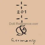 Schutzmeister & Quendt S & Q Antique Bisque Dolls German 8 Schützmeister & Quendt doll mark star 201 star S & Q Germany