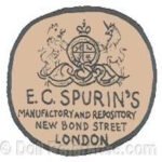 S-Z British, English Doll Makers and Marks 6 EC Spurin doll mark New Bond Street, London