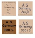 Se - German Antique Doll Makers and Marks Information 2 August Steiner doll marks AS 84, 261, 530