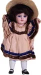Strobel & Wilken 1864+ Antique Dolls Identified 5 Strobel & Wilken 257 SWC all bisque Peach doll 7"