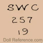 Strobel & Wilken 1864+ Antique Dolls Identified 7 Strobel & Wilken doll mark 257 SWC
