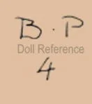 Swaine 1910+ Antique Bisque Dolls, Marks German 6 Swaine doll mark B · P 4 GESCHUTZT GERMANY S & Cº green ink stamp