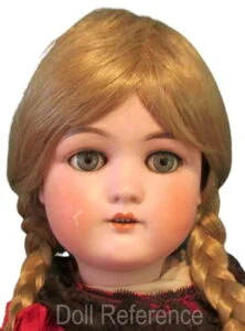 1910 James Scholly Taft bisque socket head doll 23"