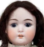 1910 James Scholly Taft bisque socket head doll  23" marked DA6