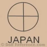Togoro doll mark circle X Japan