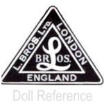 S-Z British, English Doll Makers and Marks 8 Tri-ang, Line Brothers LTD doll mark L Bros London label Pedigree
