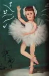 1950s Valentine Concertina ballerina doll 20" tall