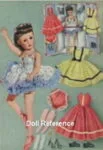 1957 Valentine Holiday Ballerina doll 18"