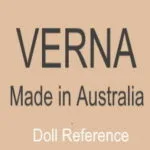 Verna Toy Company doll mark Verna Made in Australia