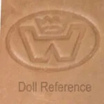 T-Z German Antique Doll Makers and Marks Information 5 Heike and Uwe doll shoe mark crown W German