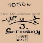 Wagner & Zetzsche doll mark 10566 WUZ Germany