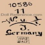 Wagner & Zetzsche doll mark 10586 WUI Germany