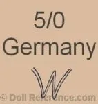 T-Z German Antique Doll Makers and Marks Information 7 Ernst Wehncke doll mark W