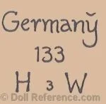 Hugo Wiegand doll mark Germany 133 HW