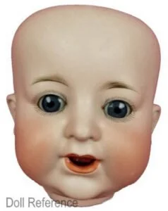 ca. 1913 Hugo Wiegand  bisque head baby doll mark HW intertwined