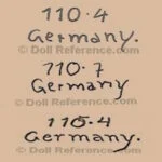 Adolf Wislizenus doll mark 110 Germany