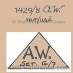 Adolf Wislizenus doll mark 1429 AW