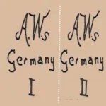 Adolf Wislizenus doll mark AWs Germany I, II