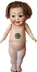 Bing Brothers or Louis Wolf Antique Dolls German 7 1912 Louis Wolf doll mold 222 Our Fairy doll 11" tall